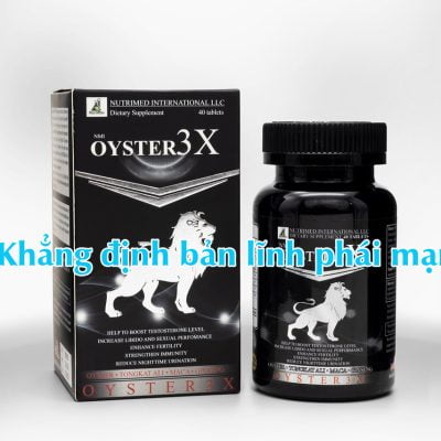 OYSTER 3X - Hỗ trợ tăng cường sinh lý,tăng chất lượng tinh trùng nam giới