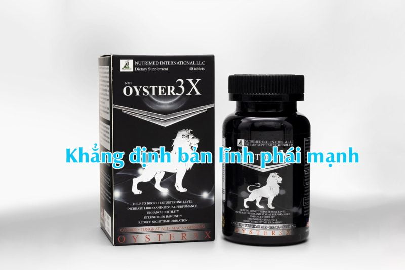 OYSTER 3X - Hỗ trợ tăng cường sinh lý,tăng chất lượng tinh trùng nam giới