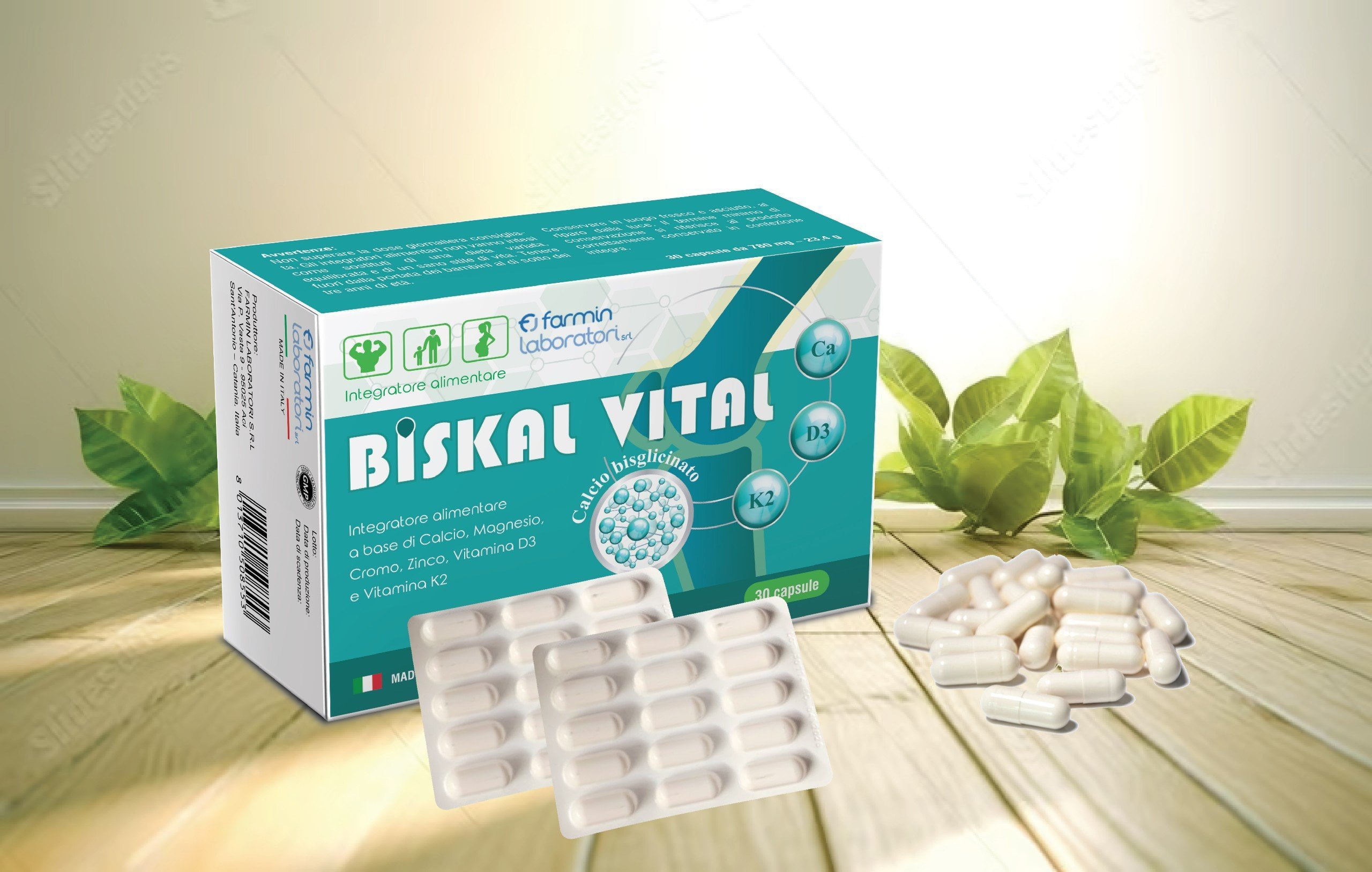 BISKAL VITAL - Bổ sung canxi hữu cơ Bisglycinate,Vitamin D3,K2,Crom.. cho phụ nữ mang thai và người thiếu canxi